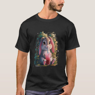 Rabbit Men Woman Boba Tea Bunny Kawaii Bubble Tea T-Shirt