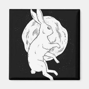 Rabbit Moon Magnet