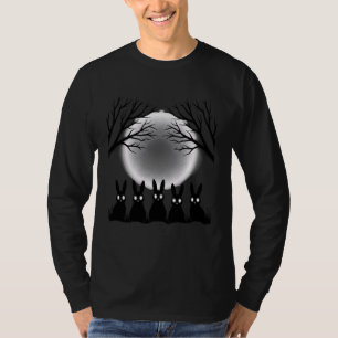 Rabbit Moonlight, Creepy Cute Gothic Rabbit Night T-Shirt