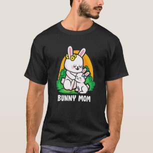 Rabbit Mum Bunny Wife Pet Owner Mother Cute Bunny T-Shirt