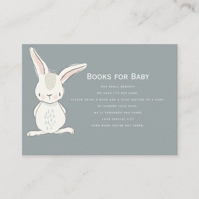 Rabbit Neutral Books for Baby Enclosure Card (Front)
