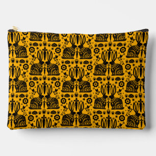 Rabbit Nordic Scandinavian Folk Art Accessory Pouch