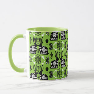 Rabbit Nordic Scandinavian Folk Art Mug