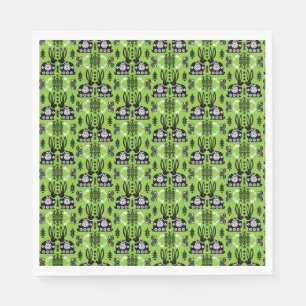 Rabbit Nordic Scandinavian Folk Art Napkin
