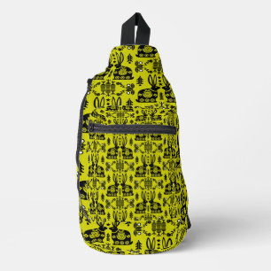 Rabbit Nordic Scandinavian Folk Art Sling Bag