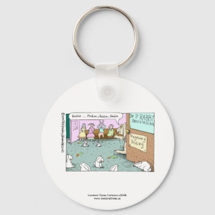 Rabbit OBGYNs Funny Key Chain