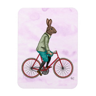 Rabbit On Bike 3 Magnet
