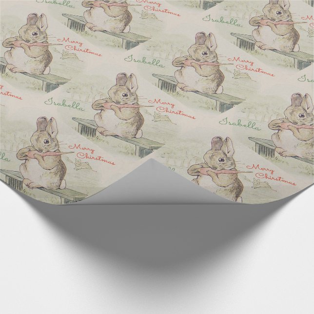 RABBIT OR BUNNY , CHRISTMAS GIFTS FOR KIDS, CUTE WRAPPING PAPER (Corner)