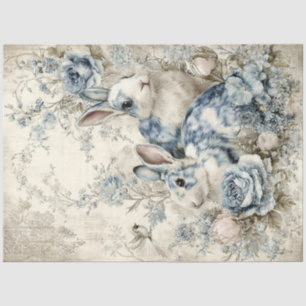 Rabbit Pair Two Tissue Paper