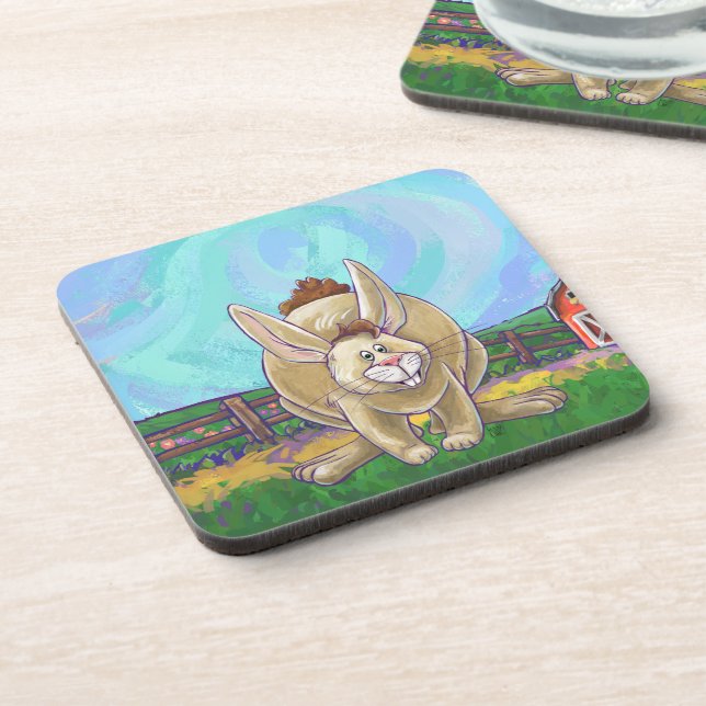 Rabbit Party Centre Coaster (Left Side)