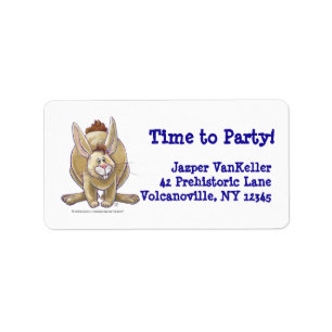Rabbit Party Centre Label