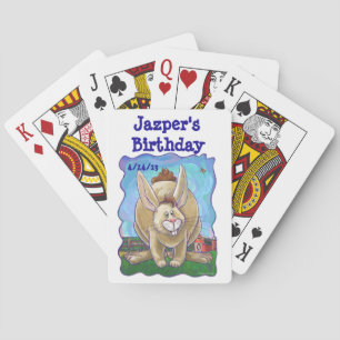 Rabbit Party Centre Playing Cards