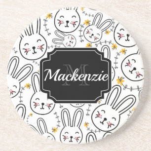 Rabbit Pattern Coaster