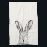 Rabbit Pencil Drawing Tea Towel<br><div class="desc">Rabbit Pencil Drawing by Victoria Borges</div>