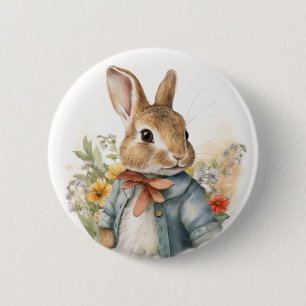 Rabbit Peter 6 Cm Round Badge
