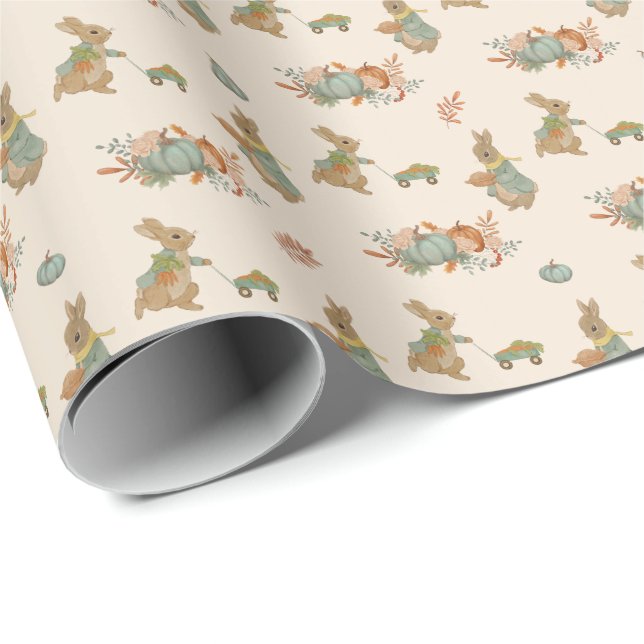 Rabbit Peter autumn Wrapping Wrapping Paper (Roll Corner)