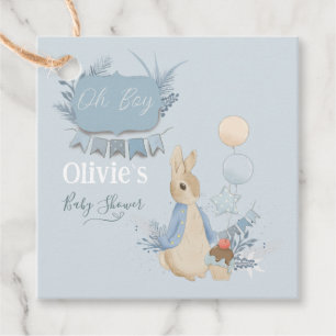 Rabbit Peter Baby Shower Its a Boy  Favour Tags