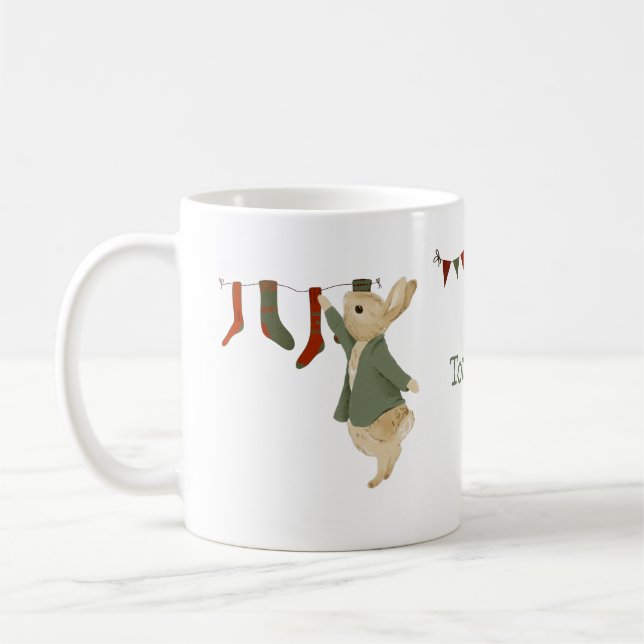 Rabbit Peter Christmas Coffee Mug (Left)