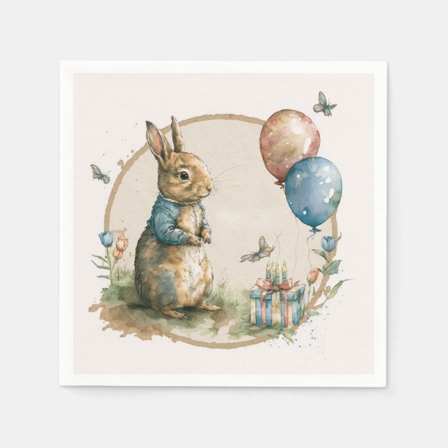 Rabbit Peter party Napkins (Front)