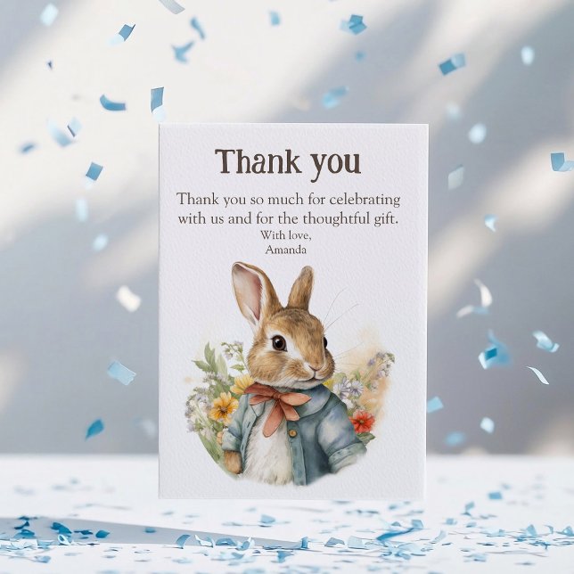 Rabbit Peter Thank You Card (Creator Uploaded)
