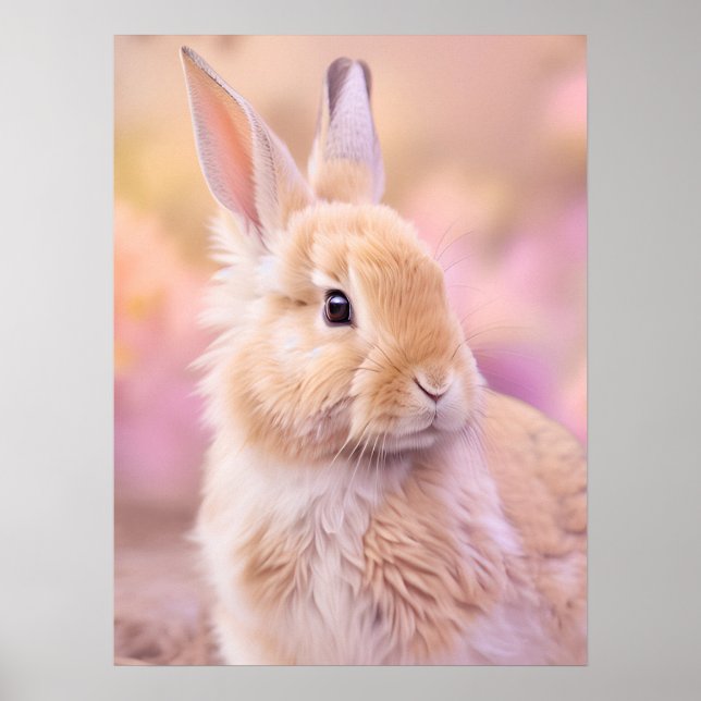 Rabbit Portrait 091 Poster (Front)
