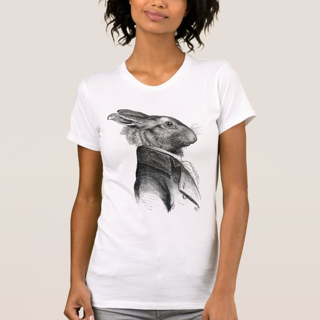 Rabbit Portrait Profile T-Shirt (Front)