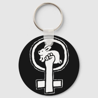 Rabbit Power! Official Susan Ash-Lee Products Key Ring