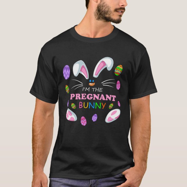 rabbit pregnant easter T-Shirt (Front)