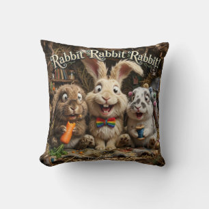 Rabbit Rabbit Rabbit Cushion