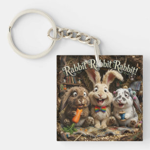 Rabbit Rabbit Rabbit Key Ring