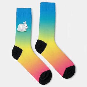 Rabbit & Rainbow Socks