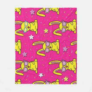 Rabbit Rave: Kids' Pattern Delight Fleece Blanket