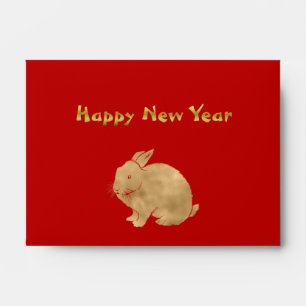 Rabbit Red Chinese New Year Money Envelope