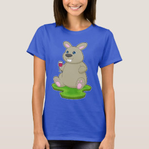Rabbit Red wine T-Shirt