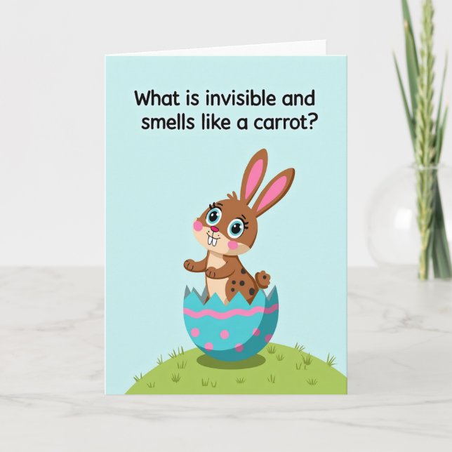 Rabbit Riddle Fun Day Card (Front)