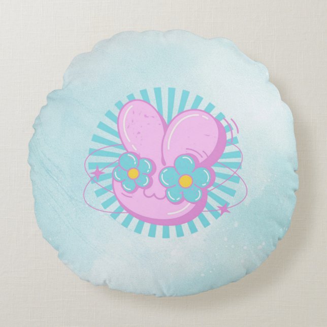 Rabbit Round Cushion (Front)