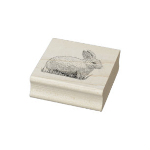 Rabbit Rubber Stamp