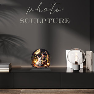 Rabbit Sculpture.Turns a photo into statue Photo Sculpture Magnet
