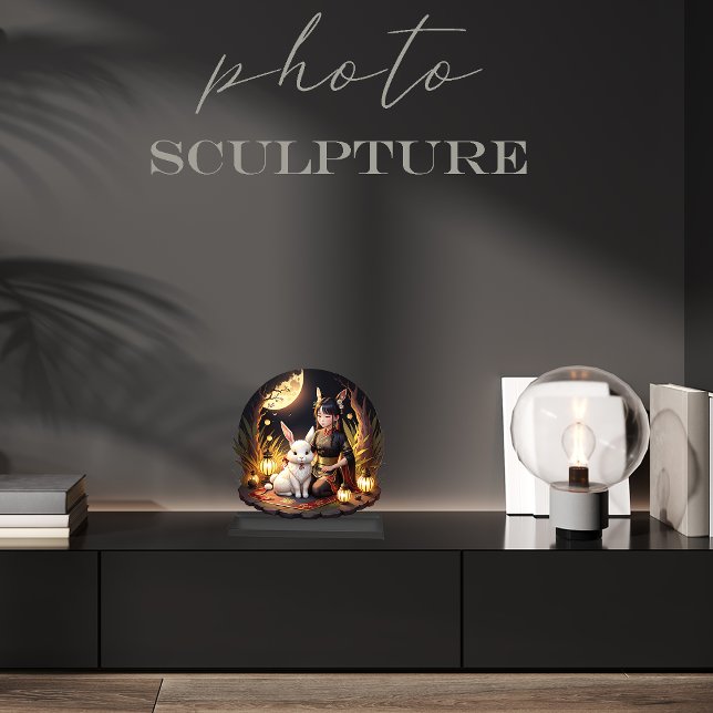 Rabbit Sculpture.Turns a photo into statue Photo Sculpture Magnet (Creator Uploaded)