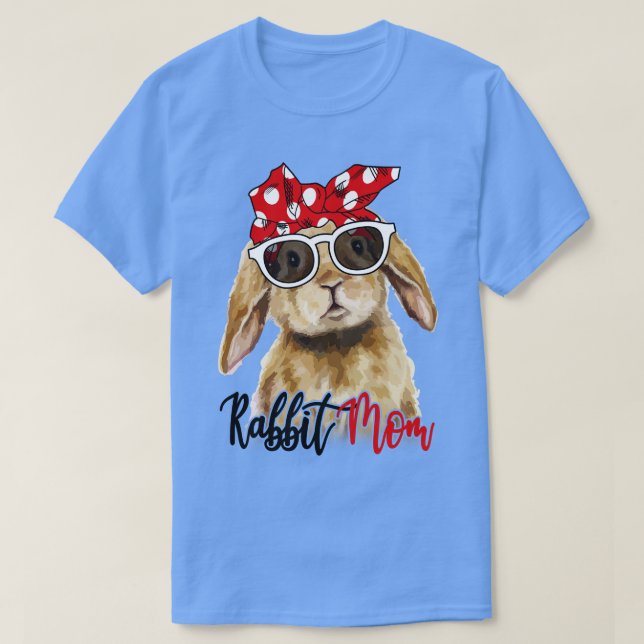 Rabbit Shirt Rabbit Mum Bandanna (Design Front)