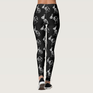 Rabbit skeletons leggings