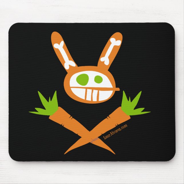 Rabbit Skull Mouse Mat (Front)