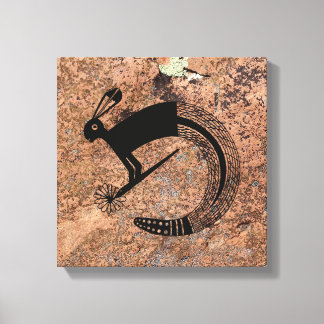 Rabbit/Snake Mythology, mimbres Pottery Design Canvas Print