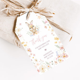 Rabbit Somebunny Baby Shower Favour Tags