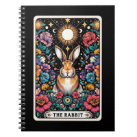 Rabbit Spirit Tarot Card Notebook