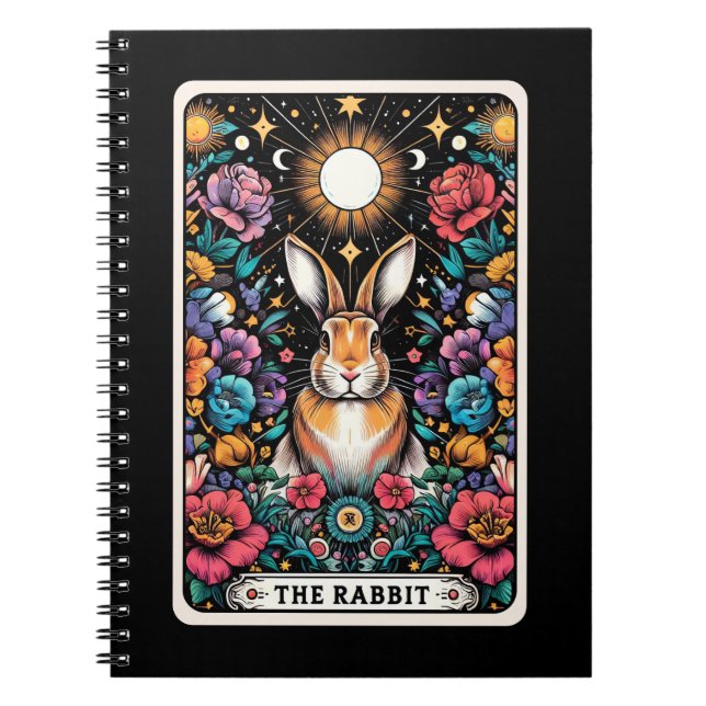 Rabbit Spirit Tarot Card Notebook (Front)