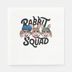Rabbit Squad TShirt for Rabbit Lover Shirt _ Cool  Napkin