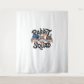 Rabbit Squad TShirt for Rabbit Lover Shirt _ Cool  Tapestry