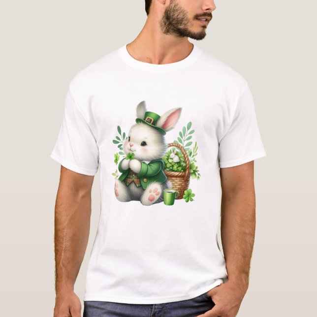 Rabbit St Patricks Day T-Shirt (Front)