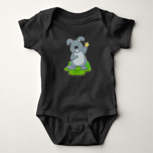 Rabbit Star Baby Bodysuit